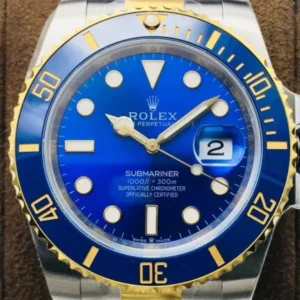 Rolex1:1 Superclone-Rolex Submariner 16613(Gold blue sub)